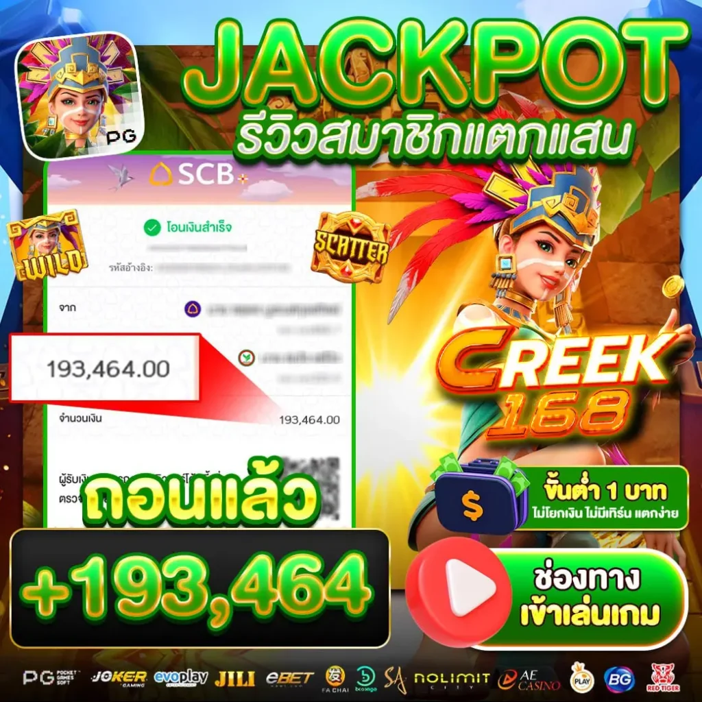 CREEK168-รีวิวสล็อต